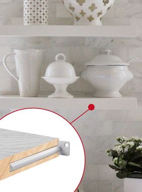 黑色暗藏层板托12厘装托架隐形暗隔板浮动圆形支架支架托墙上固定