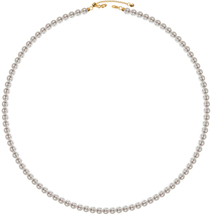 南珠宫玲珑 淡水小baby珍珠项链锁骨链18k金延长扣 C-X065KD-J