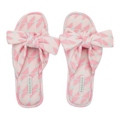 EUXTERPA欧特帕夏季新款蝴蝶结室内仙女静音防滑家居鞋女士凉拖鞋