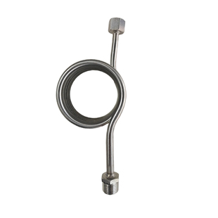 Y100压力表缓冲管 304不锈钢Y60弯管表弯冷凝管4分转换接头散热管