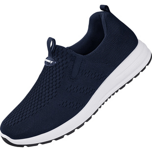 老北京布鞋男2026新款软底透气爸爸鞋防滑中老年人休闲运动健步鞋