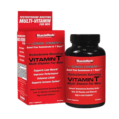 豹哥补剂MuscleMeds VITAMIN T二合一增肌促睾维生素90粒平衡激素