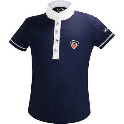 儿童马术短袖T恤透气速干夏季