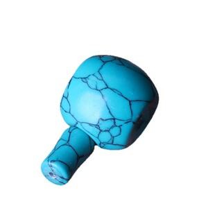 佛珠配件 合成优化绿松石佛头藏式三通佛头 佛塔 DIY饰品搭