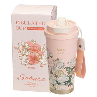 摩登主妇纯钛保温杯女高颜值水杯吸管杯闺蜜生日礼物咖啡杯子礼盒