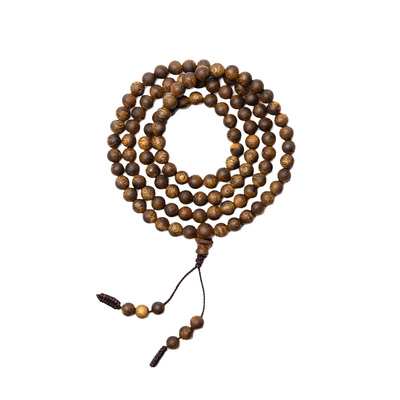 太樾素圈多圈天然奇楠沉香手串素串男女款留香款5mm*108颗九分沉