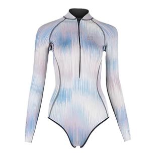 BESTDIVE潜好 现货2mm岚光幻彩拉链露背比基尼自由潜水服女湿衣