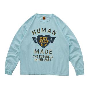 现货 HUMAN MADE GRAPHIC L/S T-SHIRT 日产翅膀爱心印花长袖T恤