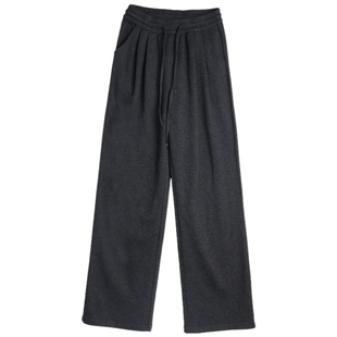 糯米裤女2025新款春秋垂坠感软糯高腰显瘦小个子窄版直筒阔腿裤子