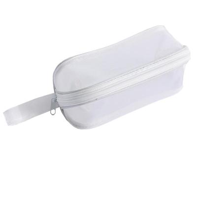 【可带入考场】透明网纱笔袋考试专用大容量简约ins风小学初高中生高颜值文具盒中考高考文具袋女孩男铅笔袋