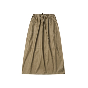 COMMXN·飞行伞裙简约休闲户外宽松百搭长款半裙2025秋季新款女装
