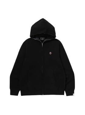BAPE猿人刺绣标全拉链卫衣外套