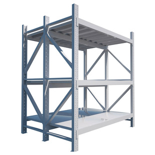 固全货架仓库仓储货架布料布匹货架三立柱加宽面料中重型架400KG