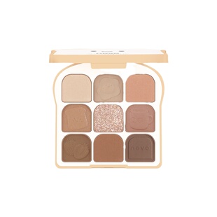 novo吐司眼影盘高级感哑光纯欲风ins学生低饱和度大地色2022新款