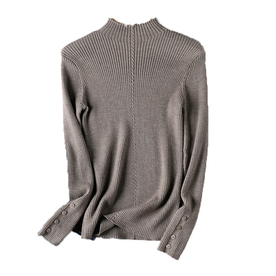 可机洗半高领美丽诺羊毛衫打底衫