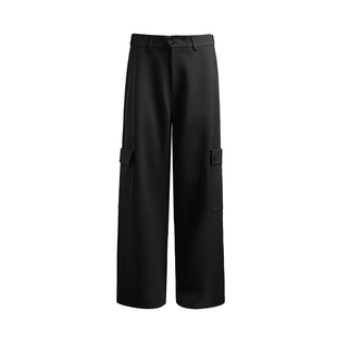 ESAT 双色微廓形侧翻口袋工装休闲西裤