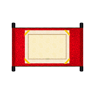 空白圣旨卷轴道具仿古婚书邀请函荣誉证获奖状请柬a4纸定制军令状