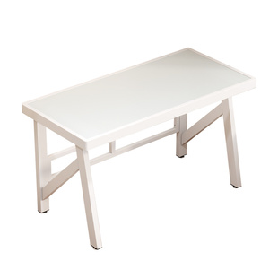 电脑桌铁艺卧室家用钢化玻璃桌面简易学生家用成人写字办公学习桌