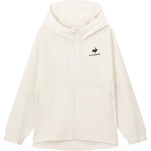 乐卡克法国公鸡春秋季女士连帽轻薄透气舒适外套运动服