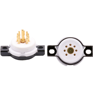 EIZZ纯铍铜镀金小7脚电子管管座七脚胆插座6Z4 6X4 EF95 6AQ5 6J1