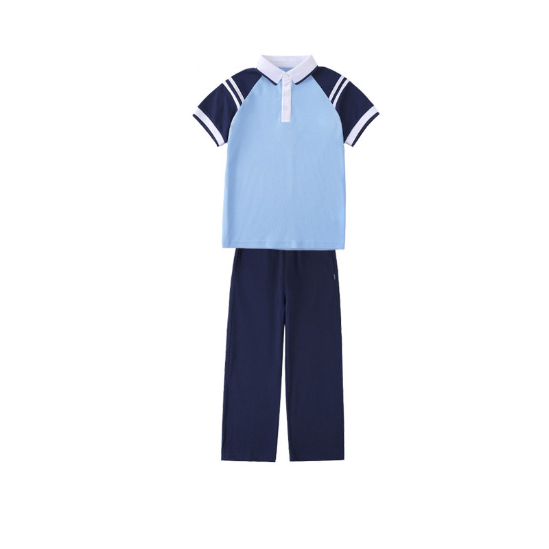 江西省九江市统一校服夏装初中生高中小学生运动套装男生女生班服