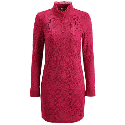 刺绣加绒打底衫蕾丝内搭上衣