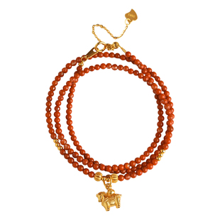 游思集2026生肖马女款南红玛瑙项链女川料樱桃红颈链串珠送礼物
