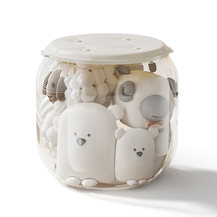 透明收纳凳娃娃毛绒玩偶玩具收纳桶储物多功能可坐网红客厅家用凳
