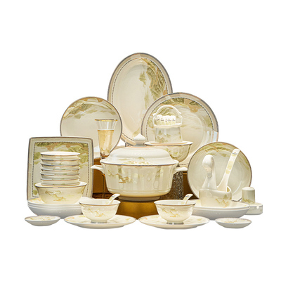 轻奢高级感餐具套装碗碟套装