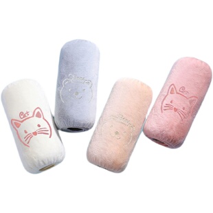 长款毛绒袖套女可爱卡通防污工作护袖头秋冬短款成人学生套袖筒