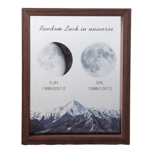 生日礼物定制你出生那天的月亮送男女朋友情侣新婚闺蜜周年纪念日