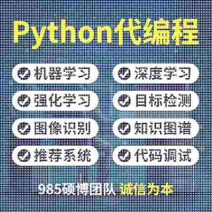 python算法覆现优化图像识别强化学习深度学习Matlab建模彷真指导