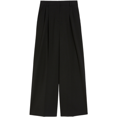 Weekend MaxMara 2025春夏女装羊毛混纺阔腿长裤5131135106
