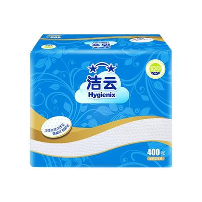 洁云平板卫生纸402张*8包
