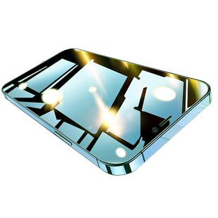 适用苹果17Promax钢化膜iPhone16手机贴膜护眼绿光膜15全屏保防摔听筒防尘14抗蓝光13高清AIR贴膜绿膜mon贴12