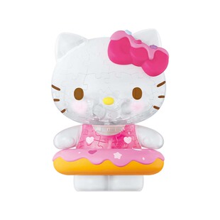 3D-JP三丽鸥Hellokitty立体手办透明拼图3d玩具礼物甜蜜夏日F1057