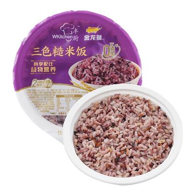 金龙鱼丰厨三色糙米饭180G即食杂粮 大米/糙米/黑米/红米科学配比
