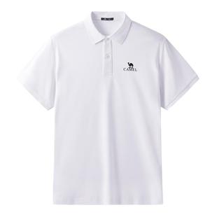 骆驼男装polo衫短袖吸湿速干衣新款休闲透气翻领纯色t恤POLOT恤衫