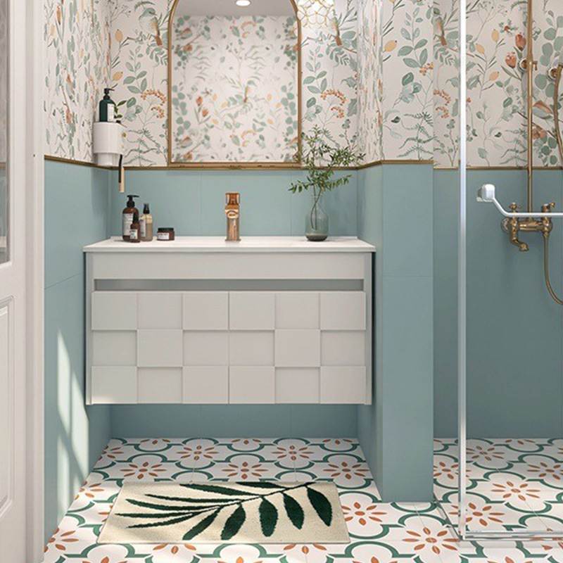 400x800全瓷柔光法式连墙砖纹绿花砖厨卫地砖阳台瓷砖牛油果