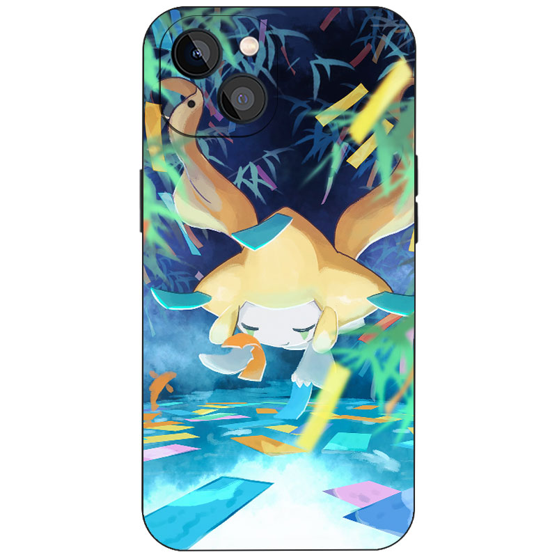 基拉祈梦幻竹林许愿彩纸静谧清新卡通治愈手绘手机壳适用iPhone17ProMax苹果16动漫迷磨砂硅胶磁吸防摔保护套