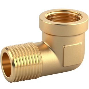 美制黄铜1分2分3分4分内外丝弯头90度直角NPT螺纹接头水管配件