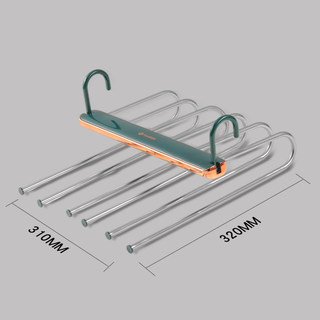 多功能折叠裤架裤夹多层裤子衣架家用魔术伸缩挂衣柜非收纳神器