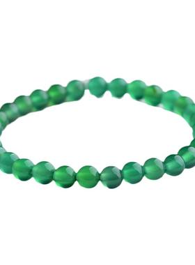 天然红黑绿玛瑙手链男女情侣款气质红色玉髓手串本命年新中式饰品