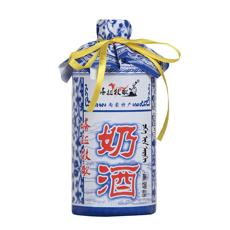内蒙古草原特产16度奶白色发酵型马奶酒 38度蒸馏型奶酒整箱6瓶装