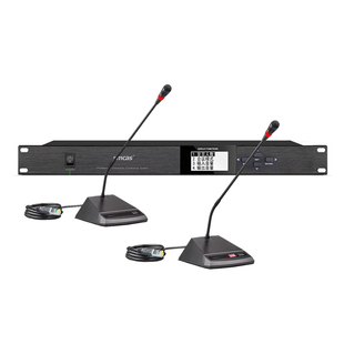 专业有线手拉手会议话筒系统鹅颈桌面麦克风开会讨论型主席带喇叭