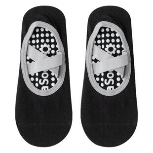 瑜伽袜船袜普提拉点胶防滑款跳操袜交叉绑带女士跳绳舞蹈防滑袜