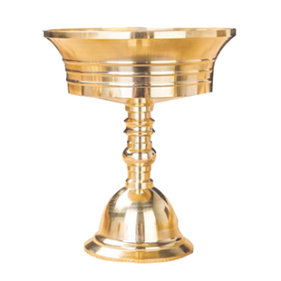 黄铜酥油灯底座纯铜灯台架灯座托蜡烛台上香供灯长明灯油灯盏容器