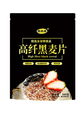 冲泡即食高纤黑麦片膳食纤维