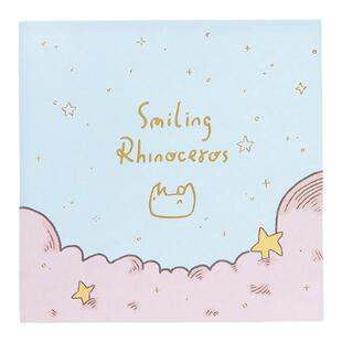 LOTS 微笑的犀牛 原创周边立体贺卡便利贴手绘插画清新可爱少女心