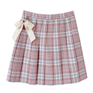 中牌制服馆 海棠毛料校供感JK制服格裙少女学院风半身裙百褶短裙